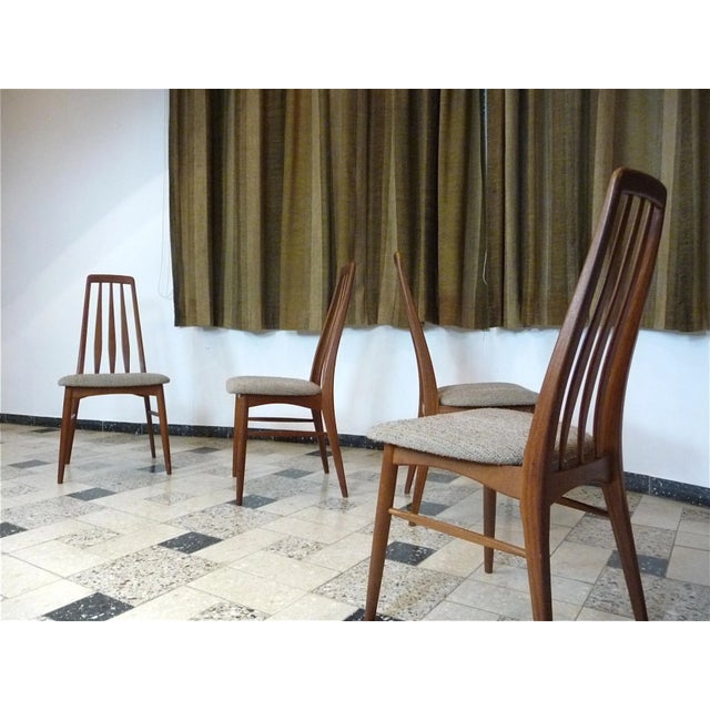 Wood Eva Teak Dining Chairs by Niels Koefoed for Koefoed Møbelfabrik, 1960s, Set of 4 For Sale - Image 7 of 16