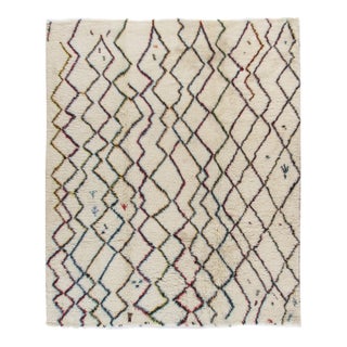 Moroccan Style Fluffy Rug 8ft 8in X 9ft 10in For Sale