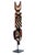Vintage African Tribal Carved Wood Totem on a metal base.. Add some interest to your bookcase or tabletop.