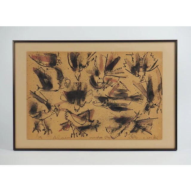 Birds, Work on Cardboard, Camilo Otero For Sale - Image 6 of 6