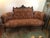 1900 - 1909 Ornate Antique Victorian - Style Carved Wood Sette and Two Matching Chairs For Sale - Image 5 of 16