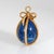 Finely detailed vintage Tiffany & Co Schlumberger lapis lazuli egg charm crafted in 18k yellow gold (circa 1960s to...