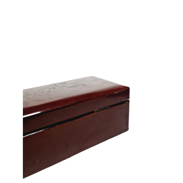 Wood Japanese Lacquerware Box, 1950s For Sale - Image 7 of 12