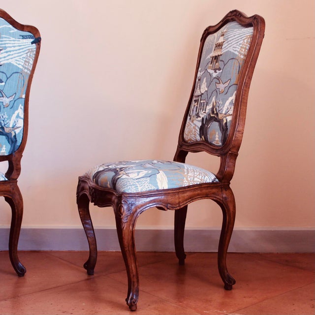 Mid 18th Century Italian Rococo Carved Chairs, 18th Century - A Pair For Sale - Image 5 of 15
