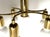 Gold Hollywood Regency Space Age Brass Ceiling Light For Sale - Image 8 of 11