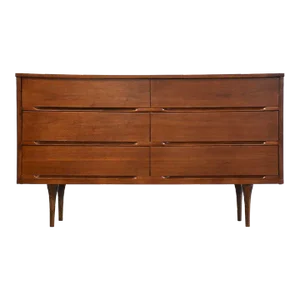 Walnut Mid Century Dresser