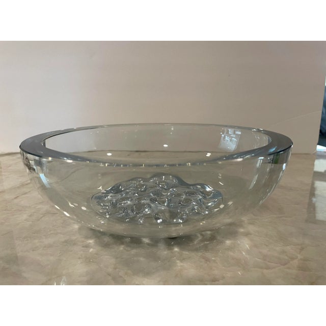 Mid Century Swedish Crystal Bowl by Strombergshyttan For Sale - Image 9 of 13