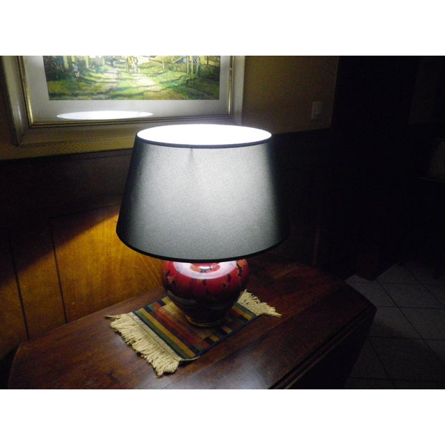 1960s Table Lamp in Ceramic and Gold-Tone Metal, 1960s For Sale - Image 5 of 16