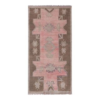 Vintage Brown Turkish Karapinar Runner 2'11'' X 5'5'' For Sale