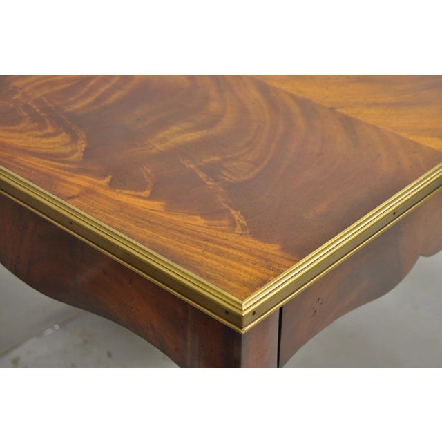 Late 20th Century Late 20th Century Ralph Lauren Noble Estate French Louis XV Mahogany One Drawer End Table - A Pair For Sale - Image 5 of 18