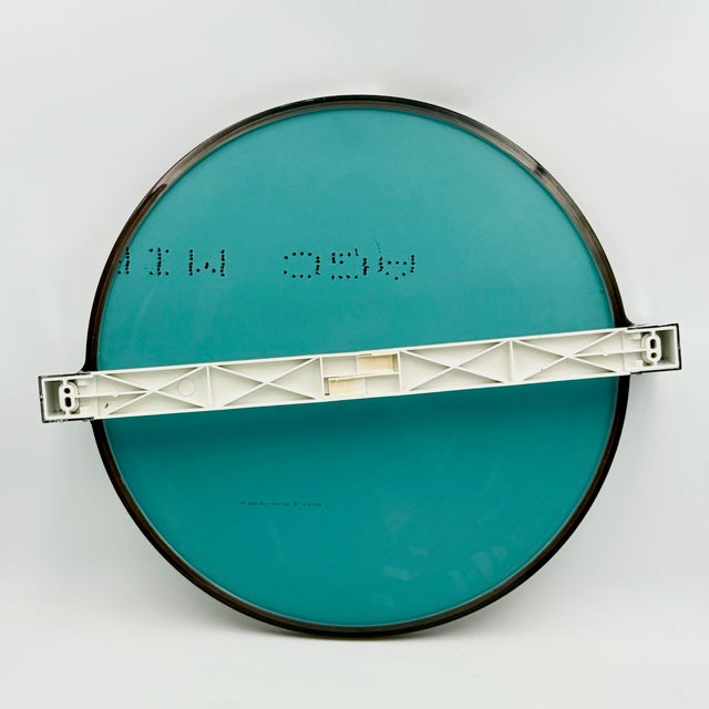 Round Space Age Pivot Mirror in Smoked Acrylic from Allibert, France, 1970s For Sale - Image 10 of 11