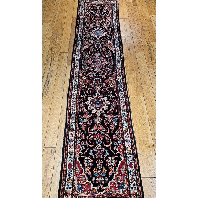 "Beautiful mid-20th Century Persian Bakhtiari Runner. Originating from the nomadic Bakhtiari tribes of Persia, these rugs...