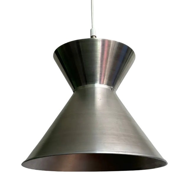 Vintage Laboratory Pendant Lamp by Mogens Koch for Louis Poulsen, 1950s For Sale