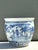 Capture the timeless elegance of the blue and white porcelain tradition with this striking vintage Chinoiserie planter. A...