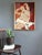 Mid-Century Modern Mid-Century Modern 'Reclining Figure in Red' Abstract Figurative Oil Painting by Swedish Artist Hans Osswald (1919-1983), Framed For Sale - Image 3 of 13