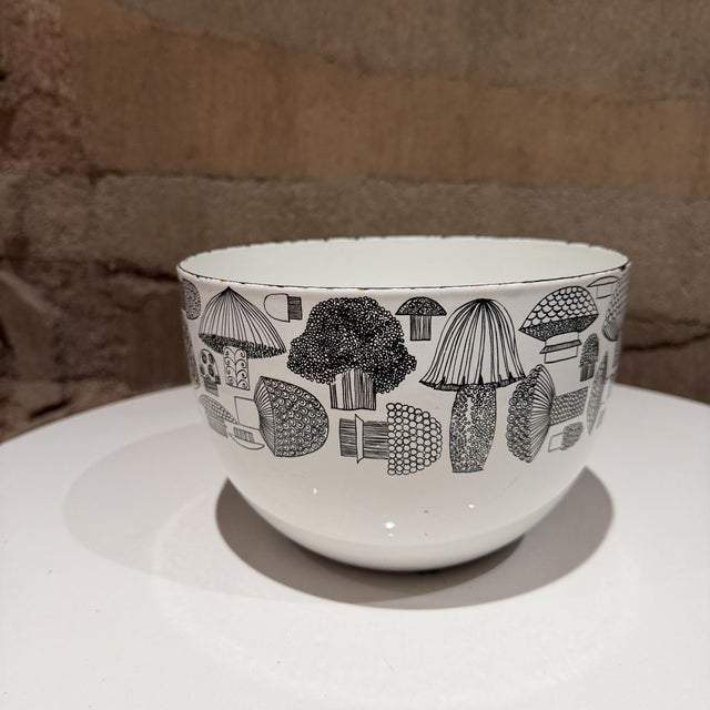 1960s Finel Arabia Tatti Mushroom Bowl Enamelware Kaj Franck Esteri Tomula For Sale - Image 5 of 10
