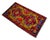Front of Kitchen Sink Rug, Hand Made Bath Mat Colorful Turkish Rug - 1′12″ × 3′8″ For Sale - Image 6 of 14