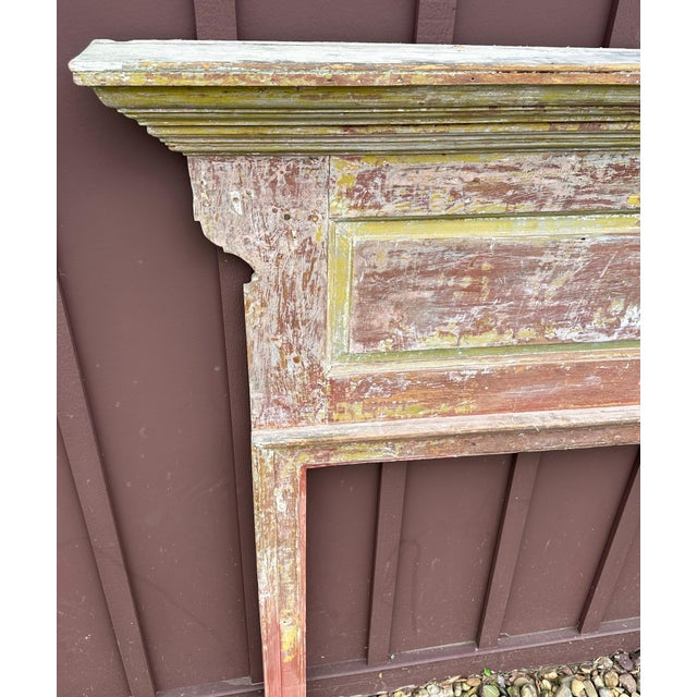 Late 18th Century American Pine Mantel For Sale - Image 11 of 17