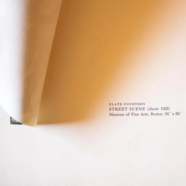 1950s 1950s After Maurice Utrillo "Parisian Street Scene", First Edition Full-Color Print For Sale - Image 5 of 8