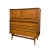 Vintage Bassett Monterey Mid-Century Modern Walnut 5-Drawer and 9-Drawer Dresser Set With Rosewood ‘X’ Inlays by Leo Jiranek Circa 1963 For Sale In Dallas - Image 6 of 11