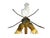 1950s Japanese (Rare) Lamp With Custom Fiberglass Shade For Sale - Image 9 of 10