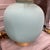 Vintage Aqua Glass Globe Table Lamp For Sale - Image 4 of 11