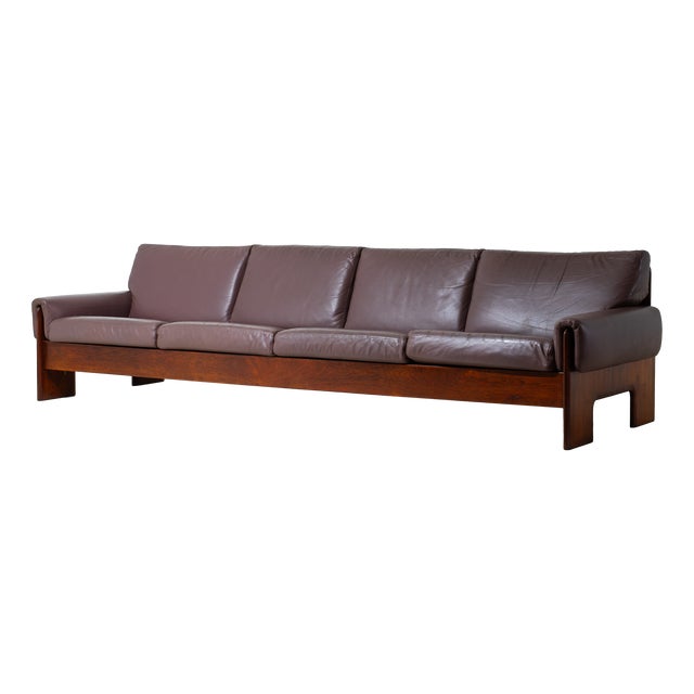 Vintage Loft Sofa in Leather, Italy, 1970s For Sale
