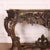 19th C French serpentine front carved wood console table with traces of worn original gilding with painted faux marble...