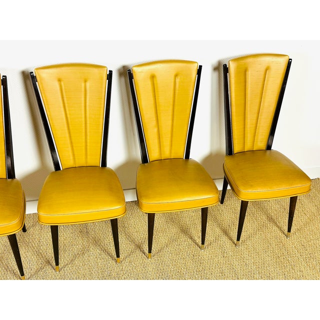 French Art Deco Dining Chairs, 1940, Set of 6 For Sale - Image 15 of 18