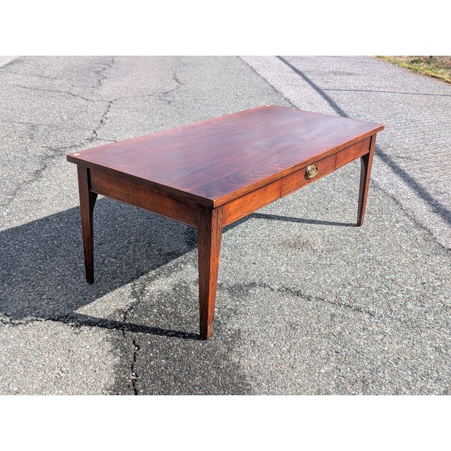 Vintage Craftique Solid Walnut Coffee Table For Sale - Image 14 of 18