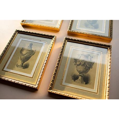 1990s Vintage Neoclassical Gilded Framed Prints by c.h. Kreutzberger – Set of 4 For Sale - Image 5 of 15