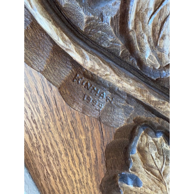 Rare 1990s Disney Ray Kinman Custom Wood Carved Bookcases, Pair, Signed For Sale - Image 10 of 12