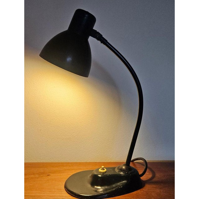 Black Bauhaus Table or Desk Lamp attributed to Marianne Brandt for Kandem, 1930s For Sale - Image 8 of 11