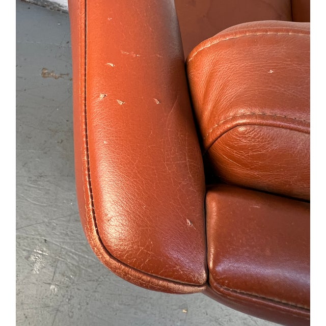 Pair of Mid-Century Modern Danish Leather Chairs by Wiels Møbler For Sale - Image 13 of 17