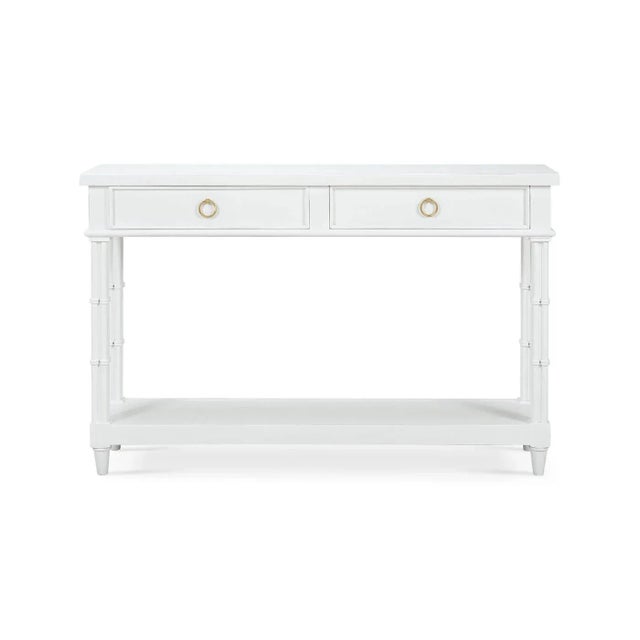 A masterpiece made from high-quality mahogany and finished in a lightly distressed architectural white finish. This table...