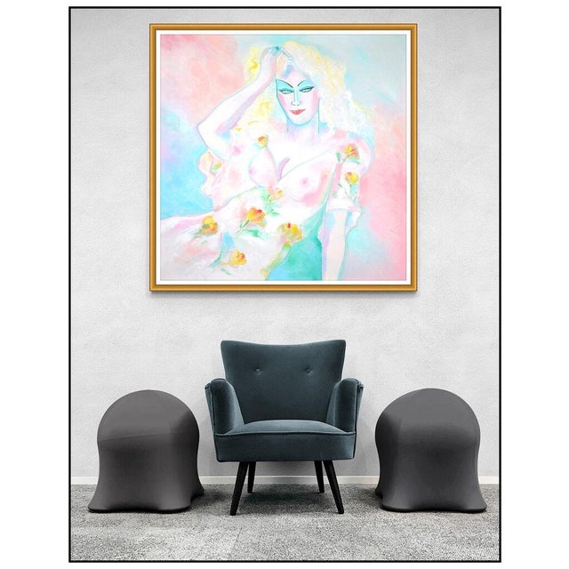 Message us to inquire about custom framing options! (Included for free with every purchase) The artwork here, "Luminescent...