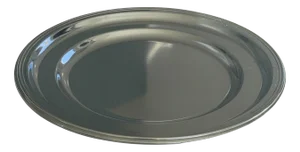 Round Stainless Steel Serving Tray by Guy Degrenne, 1980s