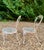 French Country Vintage Woodard Chantilly Rose Wrought Iron Patio Table & Chairs - 3 Pieces For Sale - Image 3 of 12