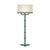 Alba floor lamp in ceramic & linen with samuel & sons trimming by popus editions. Dimensions: w 48 x d 28 x h 102 cm....