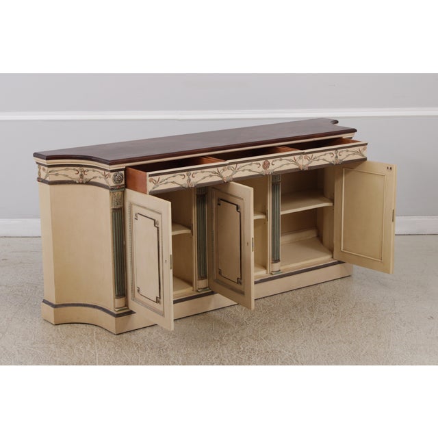 EJ Victor Ej Victor Painted Mahogany Sideboard Buffet For Sale - Image 4 of 18