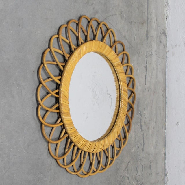 Vintage Mirror attributed to Franco Albini, 1960s For Sale - Image 3 of 5