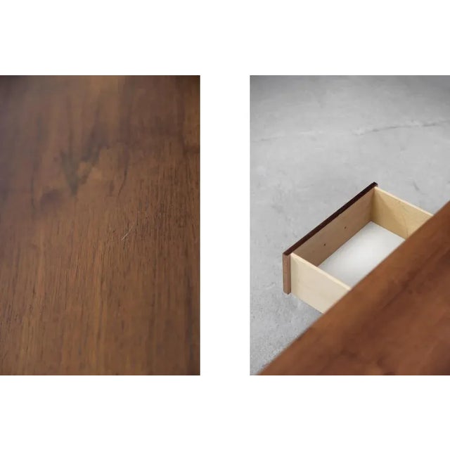 Scandinavian Rosewood Dressing Table with Oblong Mirror, 1970s, Set of 2 For Sale - Image 4 of 18