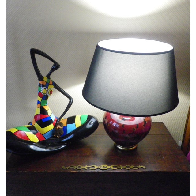 Table Lamp in Ceramic and Gold-Tone Metal, 1960s For Sale - Image 15 of 16