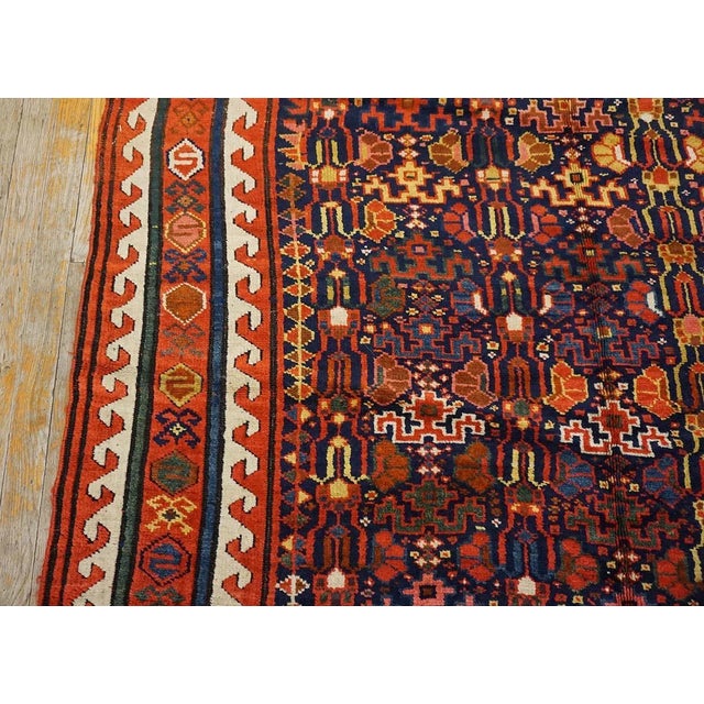 Red 19th Century W Persian Sauj Bulak Carpet For Sale - Image 8 of 12