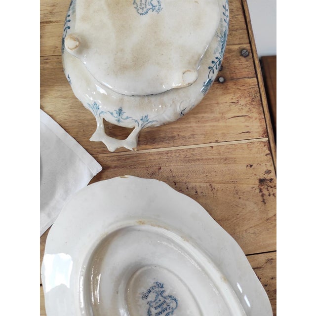 Earthenware Tableware from Saint Amand Hamage, 1890s, Set of 42 For Sale - Image 9 of 18