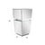 Glass Clear Mirrored Pedestal Short For Sale - Image 7 of 9