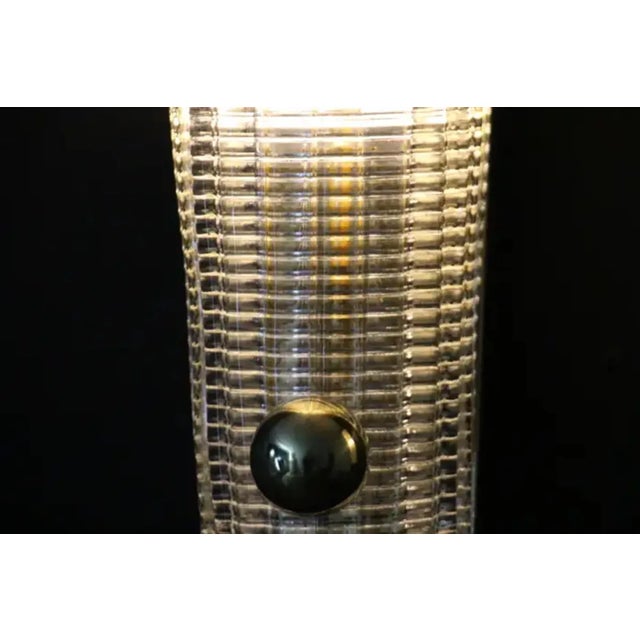 Wall Lights in Textured Murano Glass and Brass Balls, 2000, Set of 2 For Sale - Image 10 of 13