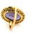 Vintage Italian Jumbo Amethyst Cocktail Ring in 14k Gold, 20 Carats, Size 7.75 For Sale - Image 10 of 13