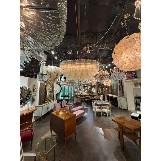 Mid-Century Modern Large Oval Murano Tronchi Chandelier For Sale - Image 3 of 5
