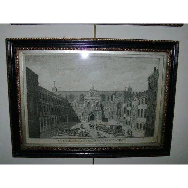 Traditional 18th Century George III Prints Views of London in Original Hogarth Picture Frames - Set of 5 For Sale - Image 3 of 9